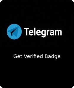 get telegram verified badge