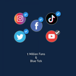 1 million followers with verified badge