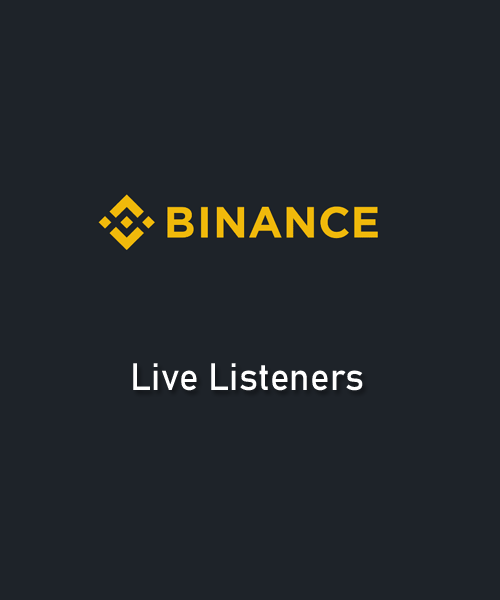 Buy Binance Live Listeners service